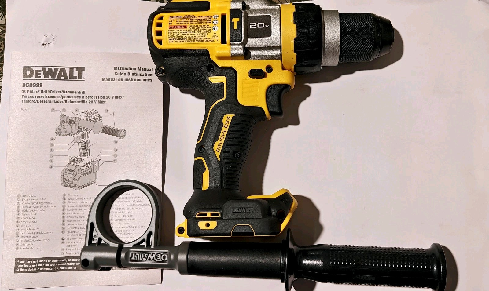 New Dewalt DCD999 20V Max XR 1/2" Flexvolt Advantage Brushle