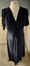 ladies long navy blue evening dress size 14 M&Co