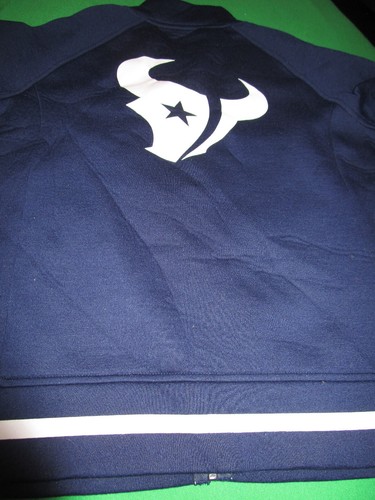 NWT TOUCH NFL HOUSTON TEXANS WOMENS ZIP FRONT "SCUBA" JACKET NAVY BLUE MEDIUM - Picture 3 of 3