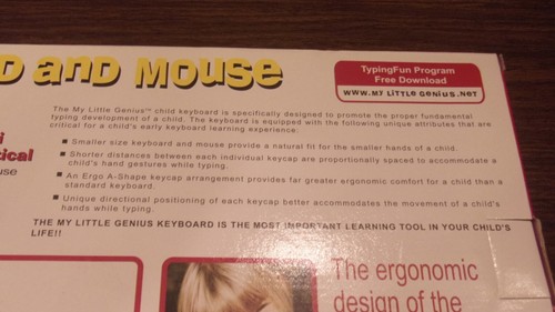 NIB My Little Genius Child Keyboard And Mouse IBM MAC Compatible For Small Hands - Picture 6 of 6