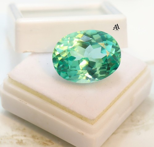 Certified 10.70 Ct Natural UNHEATED Bi color Copper Bearing Paraiba Tourmaline - Picture 3 of 7
