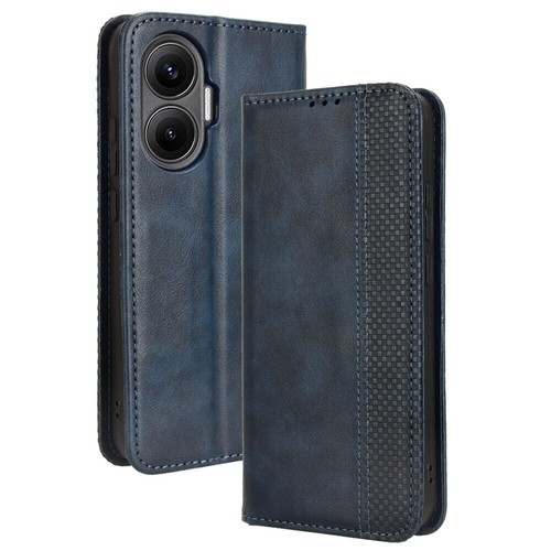 For XiaoMi Poco F7, Luxury Retro Flip Leather Wallet Stand Card Slots Cover Case - Picture 16 of 24
