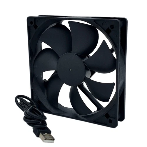 12x12x2.5cm Cooling Fan Replacement High Speed 2200CFM 2Pin 2Wire for Case Coole