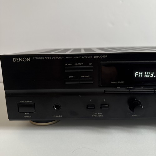Denon DRA-365R Precision Audio Component AM-FM Stereo Receiver - Works Great - Picture 2 of 11