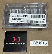 (12) NEW IN PACKAGE- Spraying Systems Co 1/8HH-316SS 2.8W Fulljet Nozzles 316SS