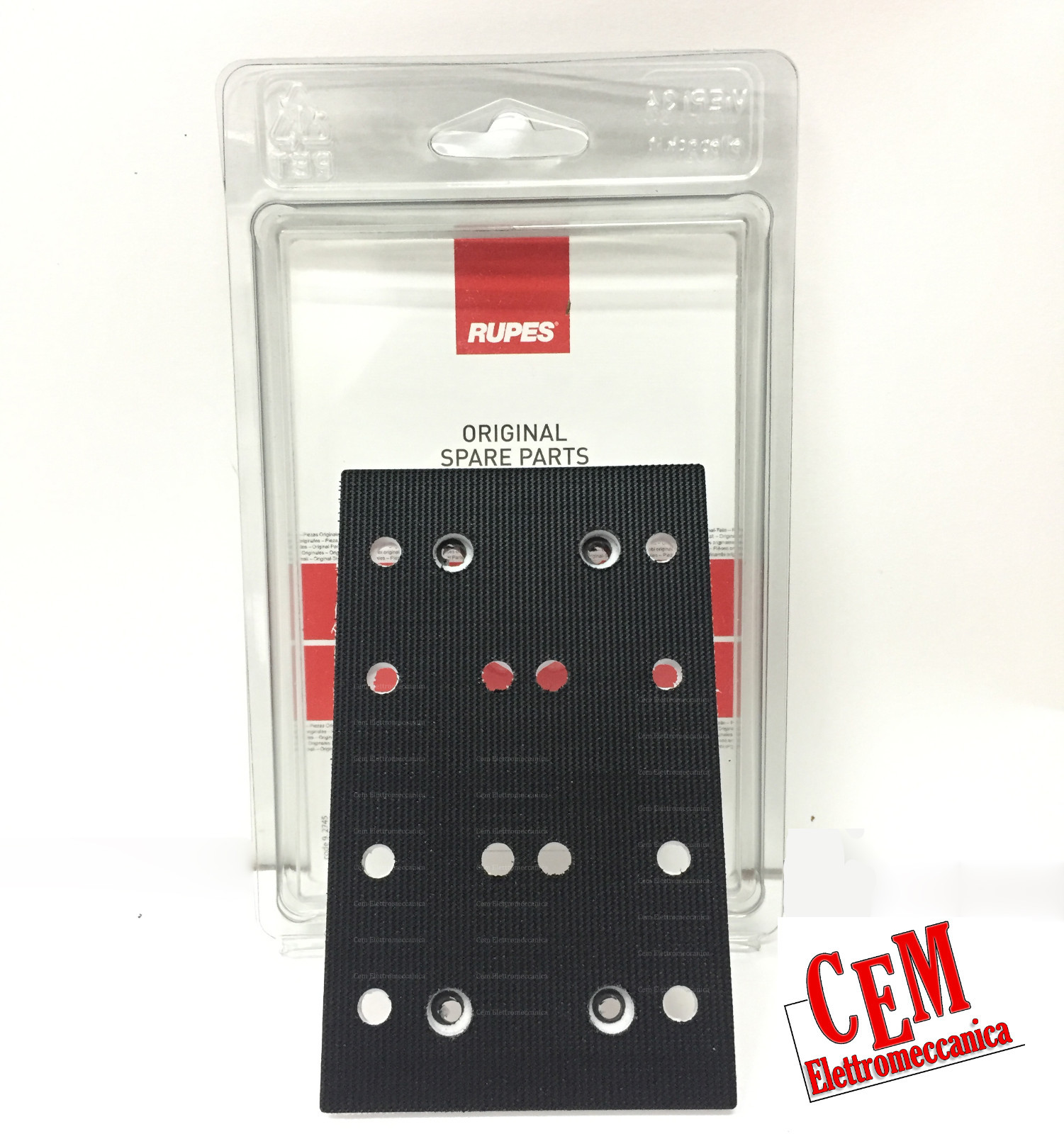 Platorello Gomma Rupes LE71 T TE TC Originale 80x130mm | Ricambio Levigatrice