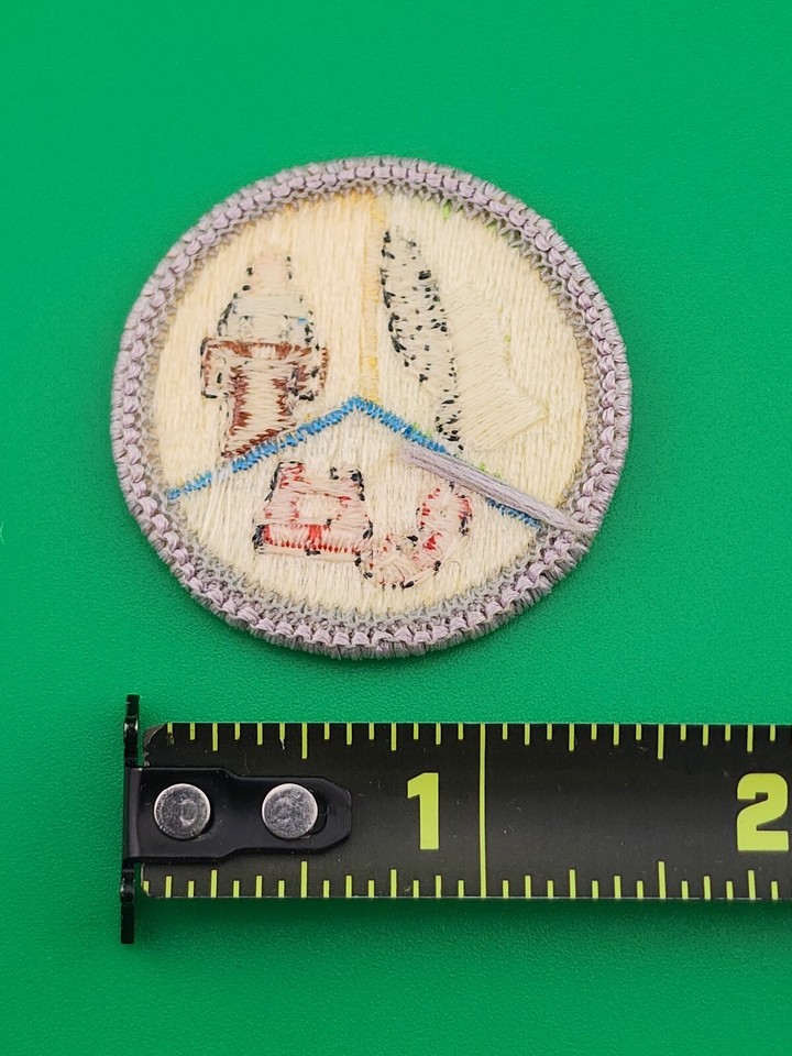 Type H Communications Merit Badge Patch Yellow Back BSA Scouts America ...