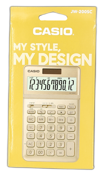 Casio JW-200SC Tischrechner 12 Stellig Steuerberechnung Rundungseinstellung Neu-image