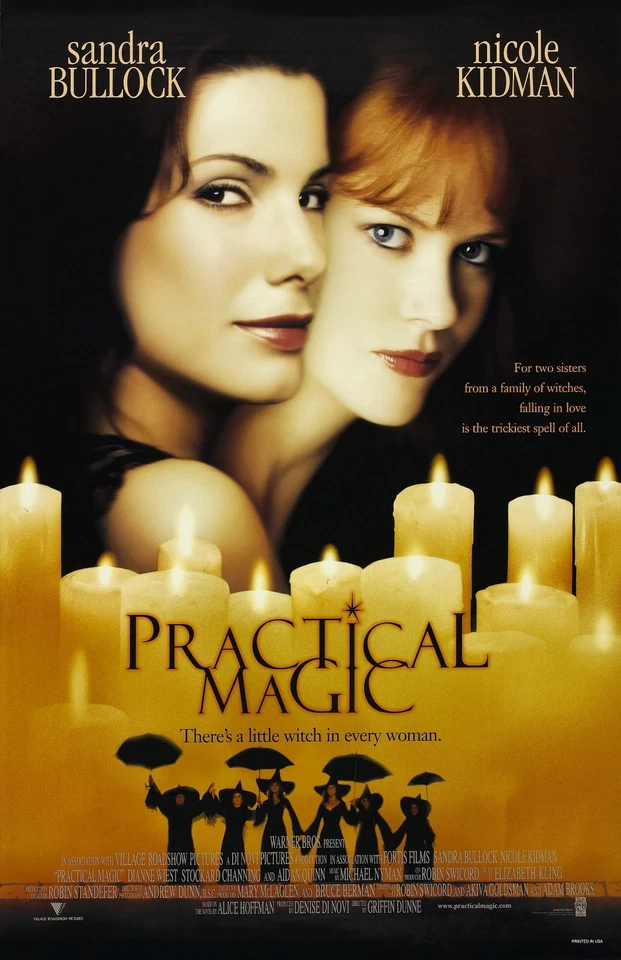 Practical Magic movie poster - 11 x 17 - Nicole Kidman, Sandra Bullock