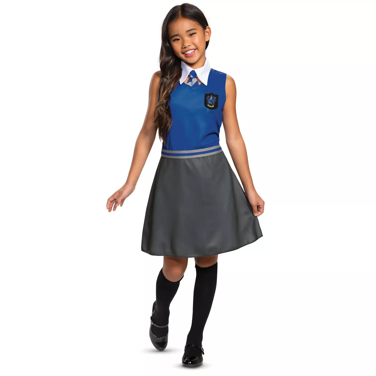 Girls Harry Potter Ravenclaw Cho Chang Halloween Costume Uniform Dress  Child S-L