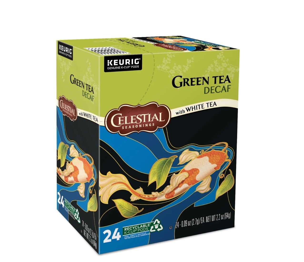 Celestial Seasonings, Decaf Green Tea, Keurig K-Cup Pod, 24 Count