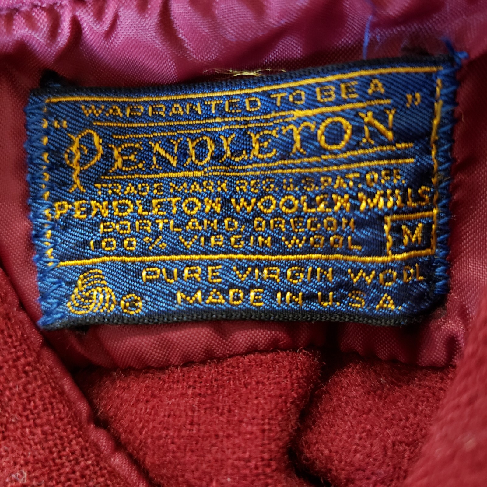 VTG Pendleton Size Medium Wool Western Style Butt… - image 7