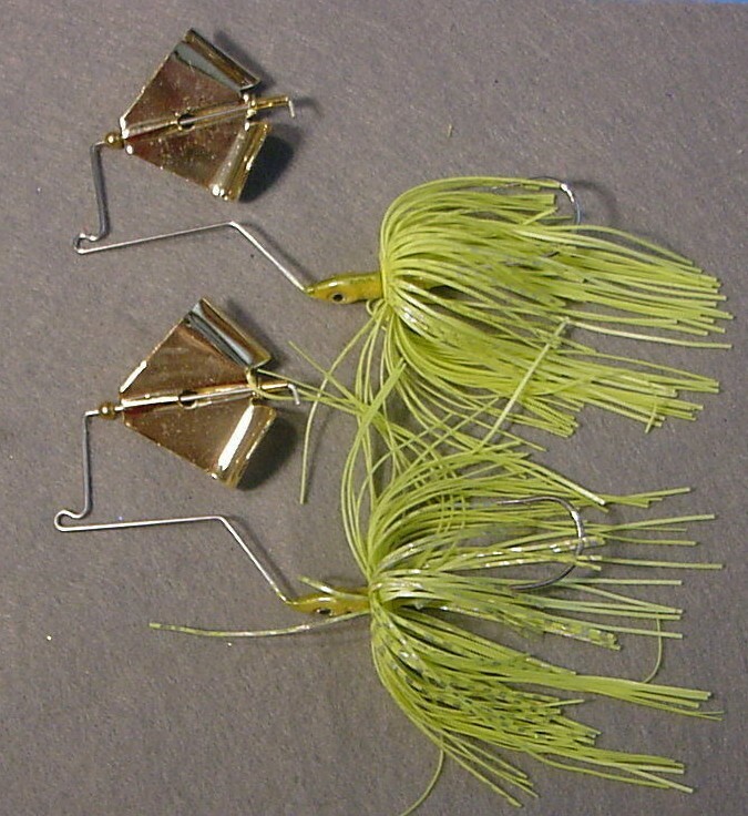 2 ~ 1/4 oz Buzzbaits Assassinator Drop Head Buzzbait Gold Blade~Gold Chart Perch - Image 1