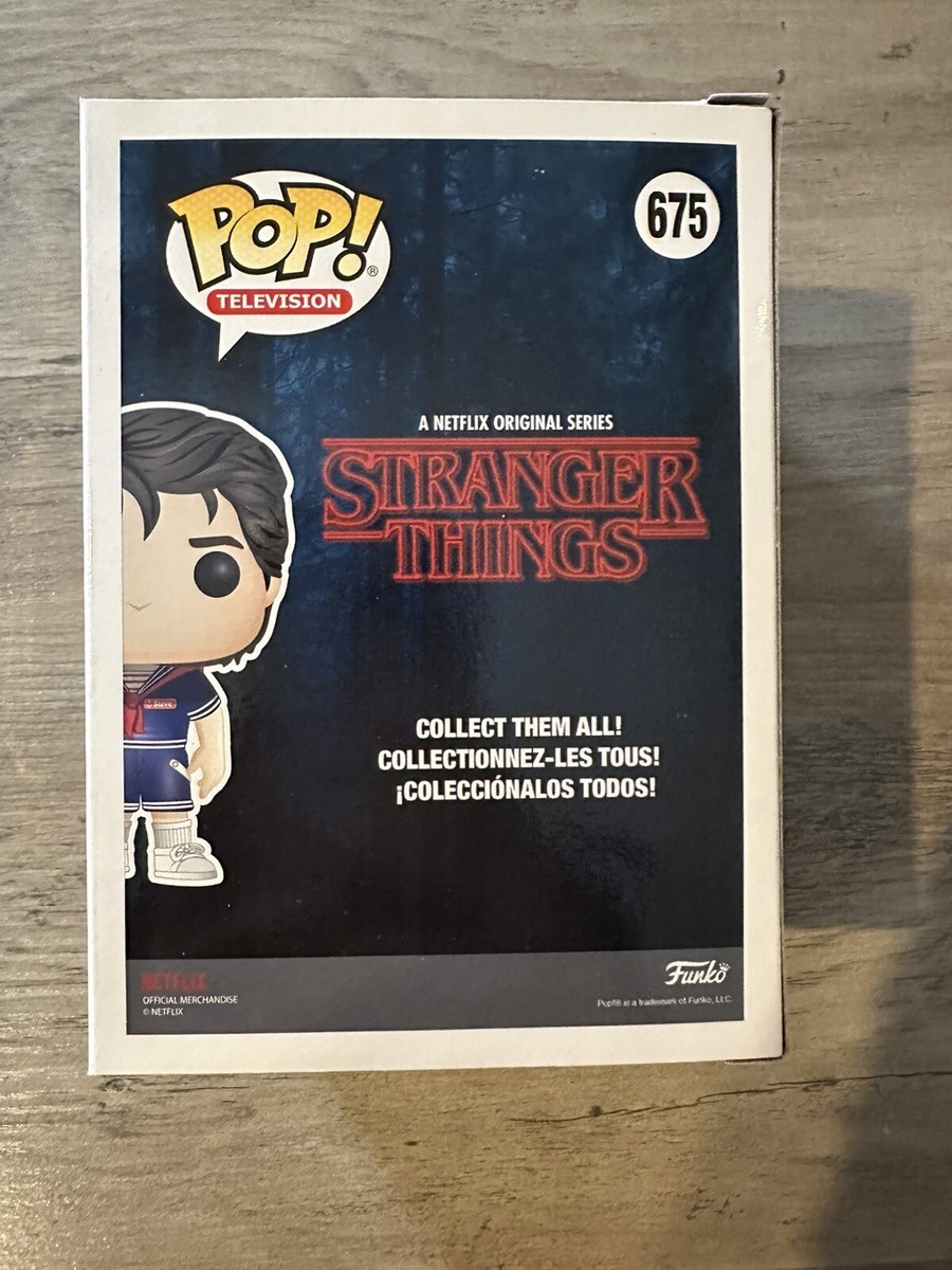 2018 SDCC FUNKO STRANGER THINGS STEVE #675 LE 1800 pcs W/ Hard Stack