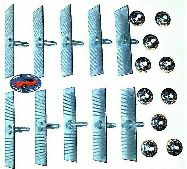 Fender Trim Clips 10pcs GM Body Trim Clips - Push-In Fender Door Belt Molding Retainers 1/2-2-1/2 Door Belt Molding Clips - Foto 10