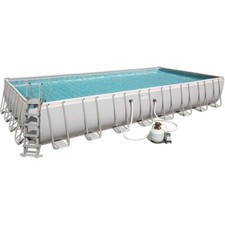 Bestway Power Steel Piscina Rettangolare Struttura in Acciaio - 956 x 488 x132
