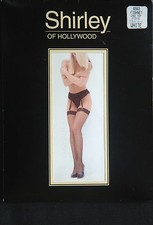 Shirley of Hollywood Fishnet Lace Top White Stockings One Size