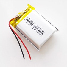 3.7V 123040 1400mAh Li-Po lipo Li Polymer Rechargeable Battery For Camera Watch