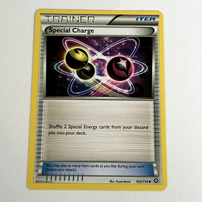 special charge pokemon card Special Charge #105/114 Steam Siege Pokemon Trainer Card 2016