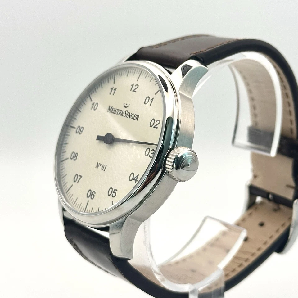 MeisterSinger No. 1 Single Hand 43mm German Ivory Dial - Image 3 of 4