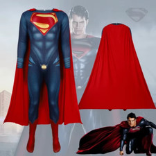 Superman Cosplay Costume Halloween Carnival Party Outfits Stage Performance Hero