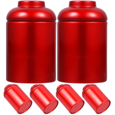  6 Pcs Tee -Jar -Geschenkbox Reisen Chinesische Teedose Aus Metall