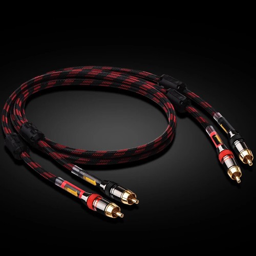 A80 RCA Cable for Amplifier DVD OFC 2RCA Male to 2RCA Male Stereo Audio Cable - Picture 12 of 32
