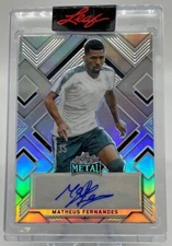 2022 Leaf Metal Soccer MATHEUS FERNANDES #BA-MF1 Autograph 23/35 Silver Parallel