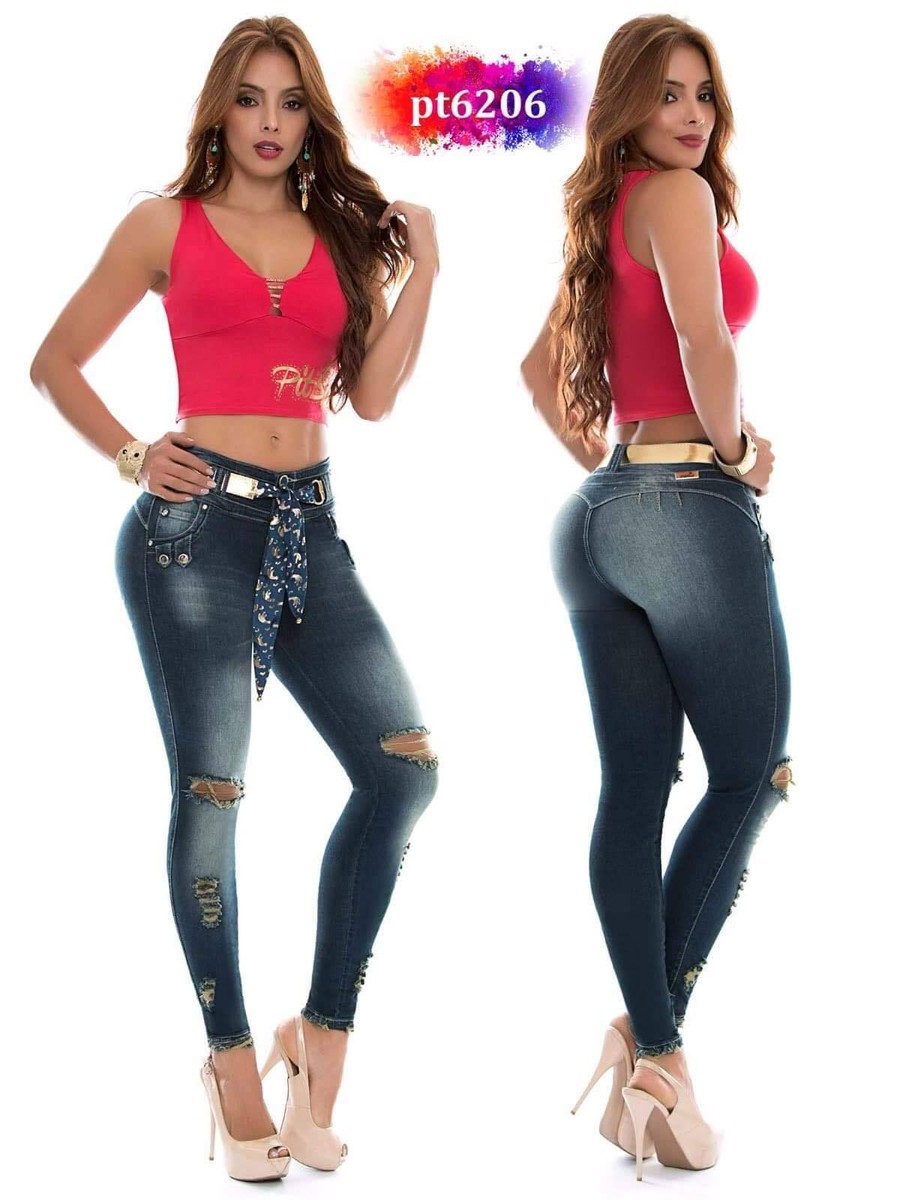 PITBULL JEANS COLOMBIANOS, Butt Lifter Sexy Women Fashion Skinny