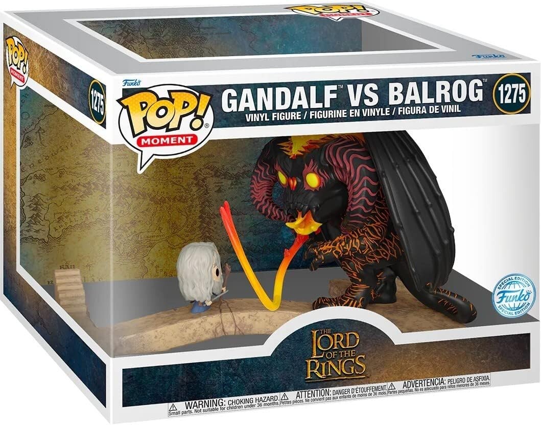 新品!限定版![Funko Pop!(灰色ガンダルフ対悪鬼バルログ) ] Funko Pop! Moments: Lord of The Ring - Gandalf vs Balrog (Special