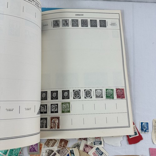Vtg Stamp Lot 1960 HARRIS United States & Worldwide STAMP ALBUMs STAMPS & Hinges - Picture 21 of 24