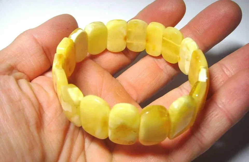 Natürliches baltisches Bernsteinarmband  Bernstein  ​​Bernsteinschmuck - Bild 1 von 4