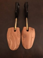 Florsheim Shoe Tree Pair Cedar Wood Plastic Handle Mens Size L