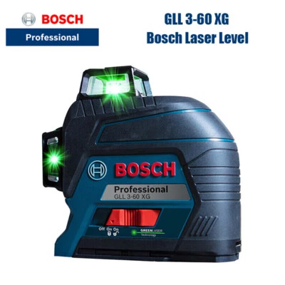 Nivel láser Bosch GLL3-60XG 360 grados alta precisión luz verde 12 niveles de línea