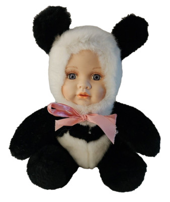 Show Stoppers Zuzu Panda Stuffed Doll 8-9 Inches Porcelain Collectible Toy