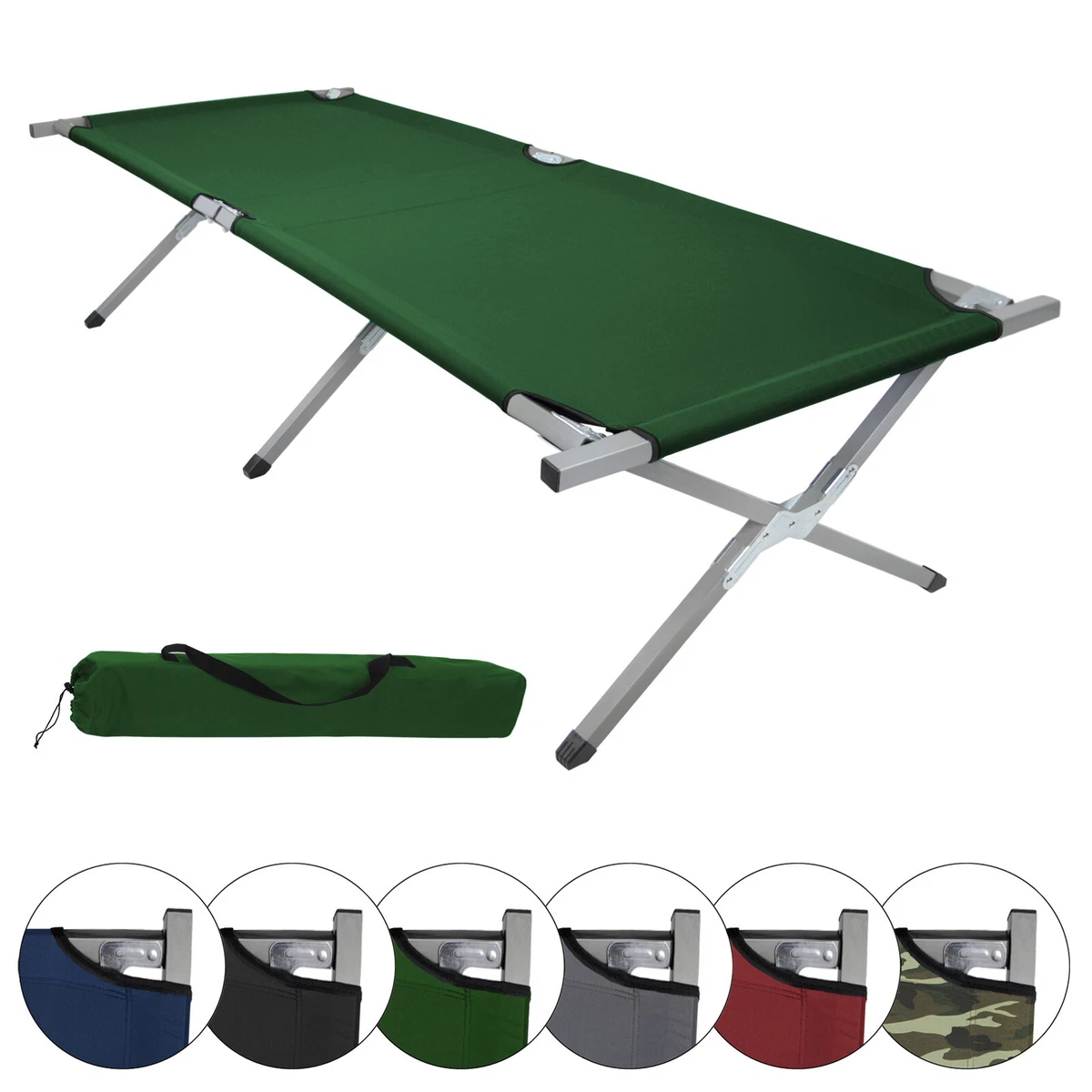 Lettino Massaggi Pieghevole Branda Da Campeggio Zone Tech - Foto 9