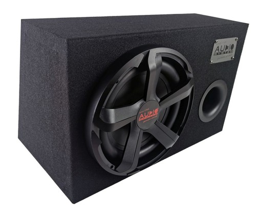 Subwoofer AUDIO SYSTEM Carbon 12 30cm Bassreflex Gehäuse 50l. 300 WRMS Bassbox - Picture 3 of 7