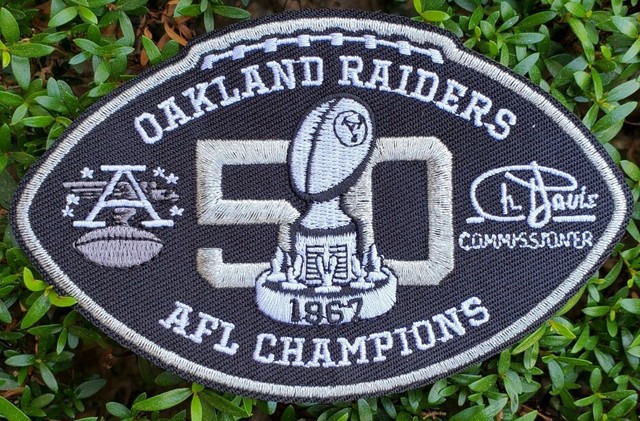 raiders 50th anniversary patch