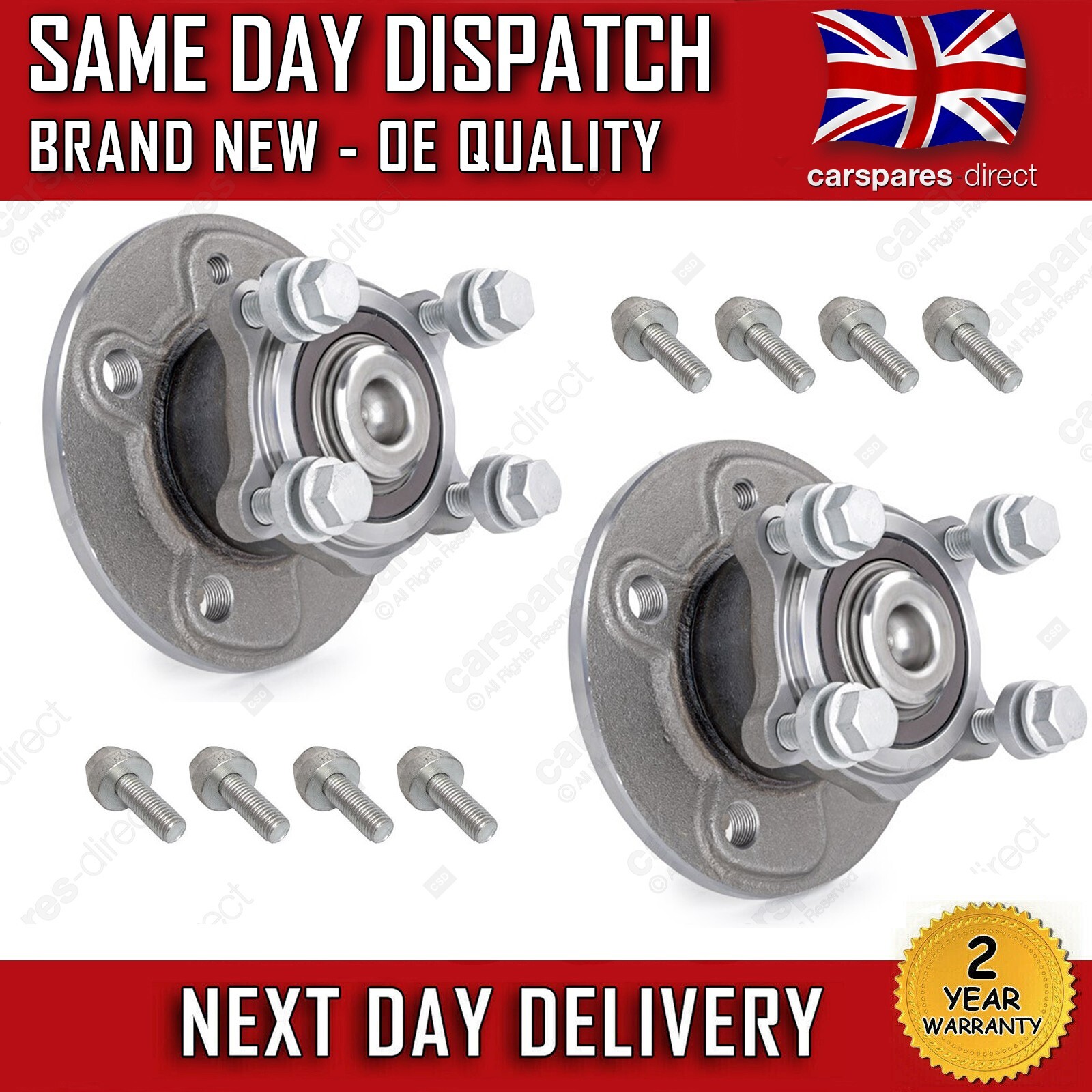 BMW MINI R55 R56 R57 R58 R59 REAR HUB WHEEL BEARINGS KIT X2 PAIR 2006 ...