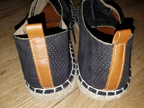 French Blu Women's Perforated Black Shoes - Size 41 - Picture 4 of 7