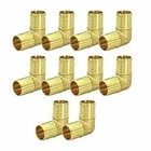 3/4"in PEX X 90 Degree Elbow Barb Pipe Fitting Plumbing Lead Free Brass Pack 10