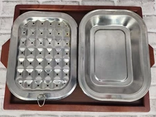 12" - Norpro Broiler Pan & Drip Pan - See All photos - Ships In A Box