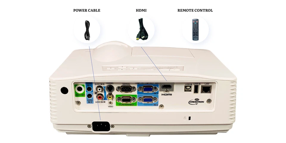 Proyector Mitsubishi WD570U DLP 3500 lúmenes cine en casa Full HD 3D listo WXGA Foto 3 de 4