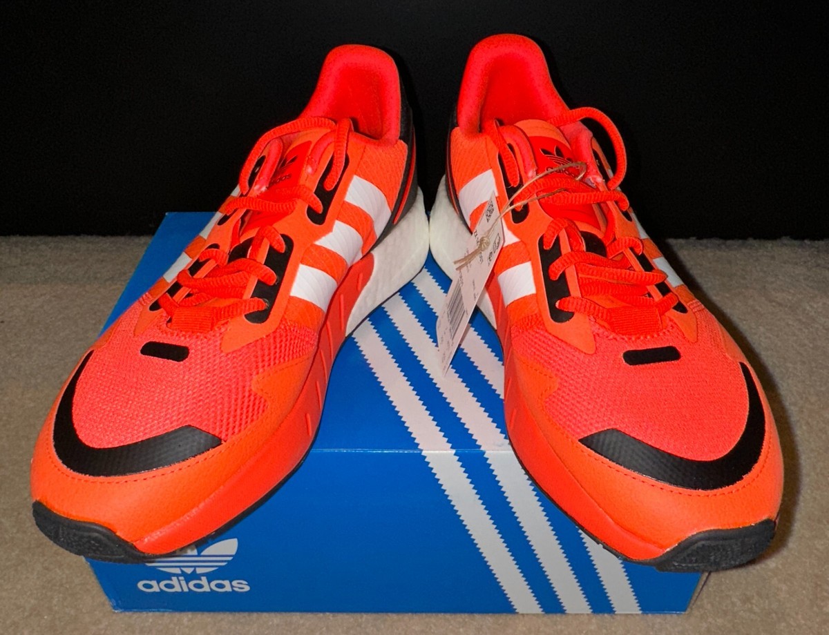 Adidas ZX 1K Boost, FY3631, Sneakers, Shoes, Red, Orange, Solar