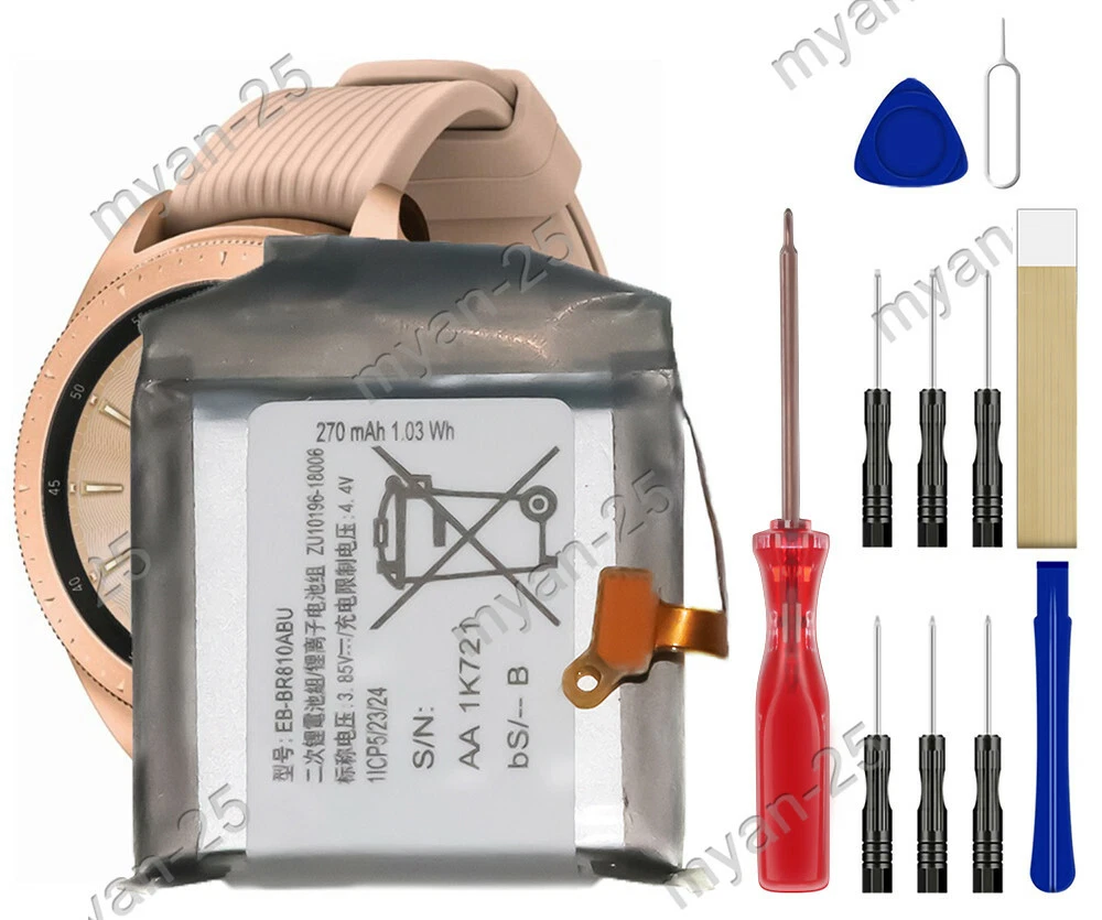 Samsung Galaxy Watch Gear S4 42mm SM R810 Replacement Battery SM BR810ABU Tools