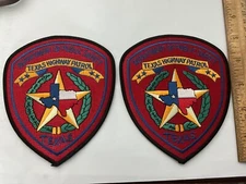 Texas Highway Patrol full size collectible patch set new full size