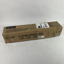 CAP Dumbbell Weight Rack Coated A Frame Vertical Barbell RK 12BIS  Black- New