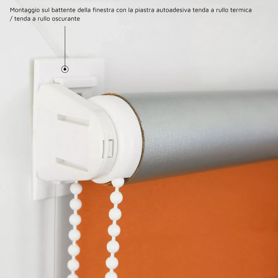 Tenda a Rullo Termica Oscurante senza Foratura Isolamento Avvolgibile ROLLMAXXX® - Immagine 4 di 4