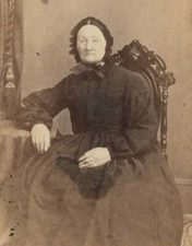 LADY, L. HOPPER STUDIO, NY., VICTORIAN CDV PHOTO