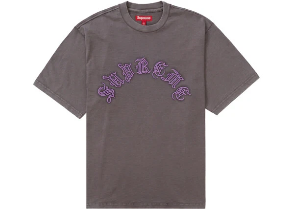 Taille S   Haut Supreme Old English S/S gris foncé gris foncé 